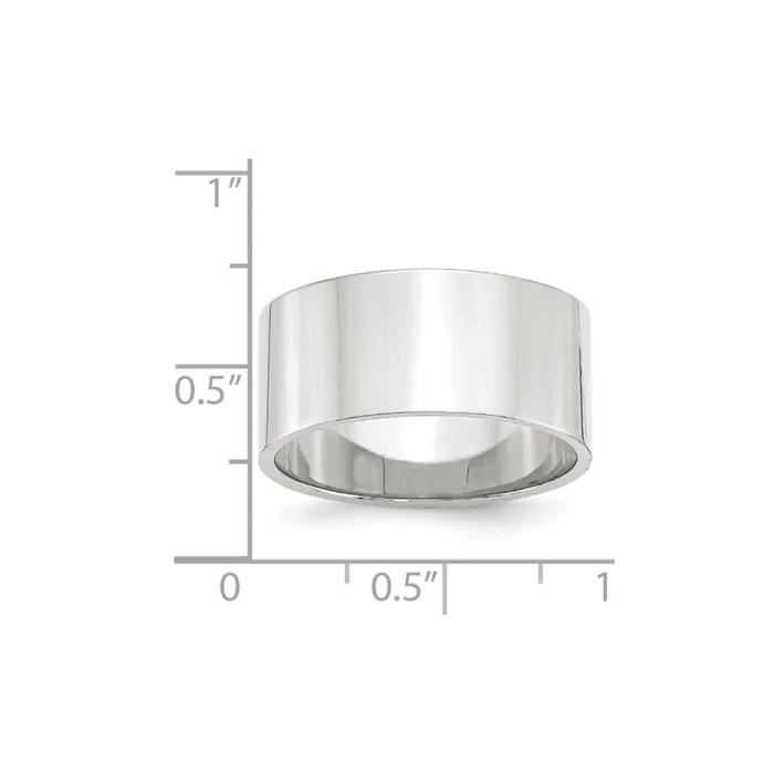 Rings Goldia Solid 10K White Gold 10mm Light Weight Flat MensWomens Wedding Band Ring Size 85 Rings Goldia Solid 10K White Gold 10mm Light Weight Flat MensWomens Wedding Band Ring Size 85