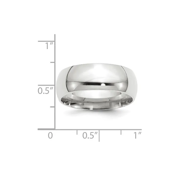 Rings Goldia Solid 10K White Gold 8mm Standard Comfort Fit MensWomens Wedding Band Ring Size 135 Rings Goldia Solid 10K White Gold 8mm Standard Comfort Fit MensWomens Wedding Band Ring Size 135
