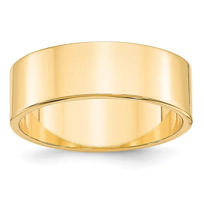 Rings Goldia Solid 10K Yellow Gold 7mm Light Weight Flat MensWomens Wedding Band Ring Size 115 Rings Goldia Solid 10K Yellow Gold 7mm Light Weight Flat MensWomens Wedding Band Ring Size 115