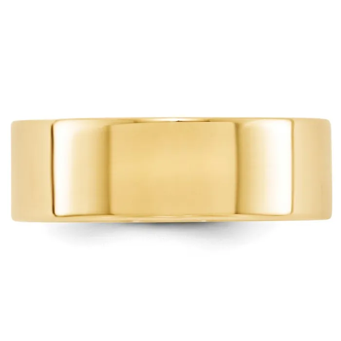 Rings Goldia Solid 10K Yellow Gold 7mm Light Weight Flat MensWomens Wedding Band Ring Size 115 Rings Goldia Solid 10K Yellow Gold 7mm Light Weight Flat MensWomens Wedding Band Ring Size 115