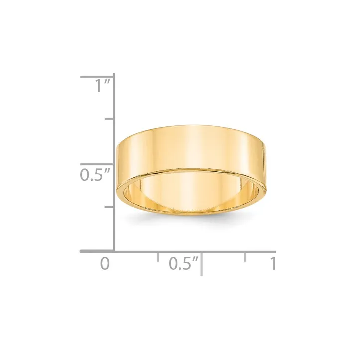Rings Goldia Solid 10K Yellow Gold 7mm Light Weight Flat MensWomens Wedding Band Ring Size 115 Rings Goldia Solid 10K Yellow Gold 7mm Light Weight Flat MensWomens Wedding Band Ring Size 115