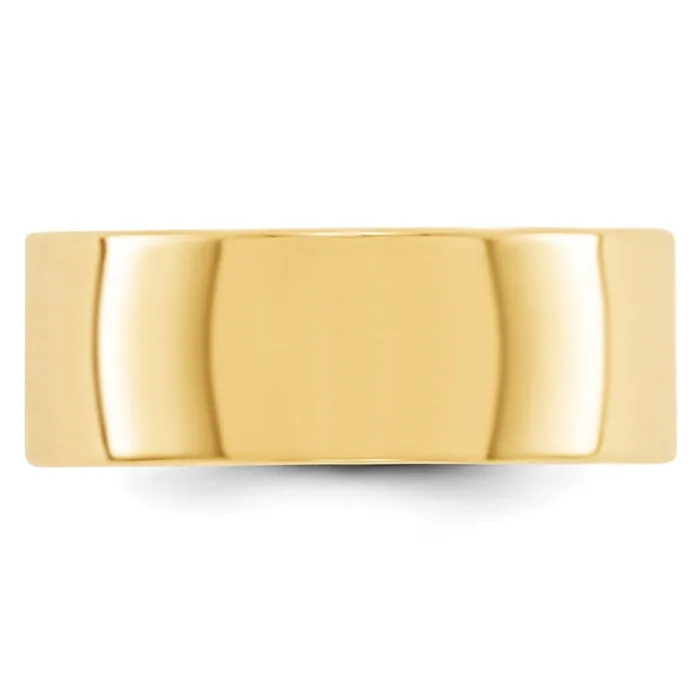 Rings Goldia Solid 10K Yellow Gold 8mm Light Weight Flat MensWomens Wedding Band Ring Size 45 Rings Goldia Solid 10K Yellow Gold 8mm Light Weight Flat MensWomens Wedding Band Ring Size 45