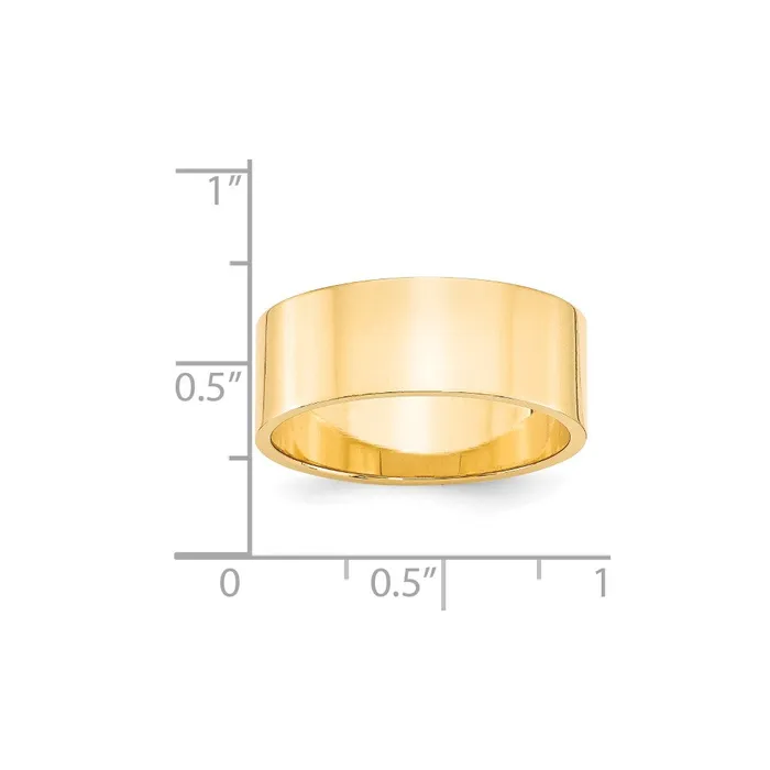 Rings Goldia Solid 10K Yellow Gold 8mm Light Weight Flat MensWomens Wedding Band Ring Size 45 Rings Goldia Solid 10K Yellow Gold 8mm Light Weight Flat MensWomens Wedding Band Ring Size 45