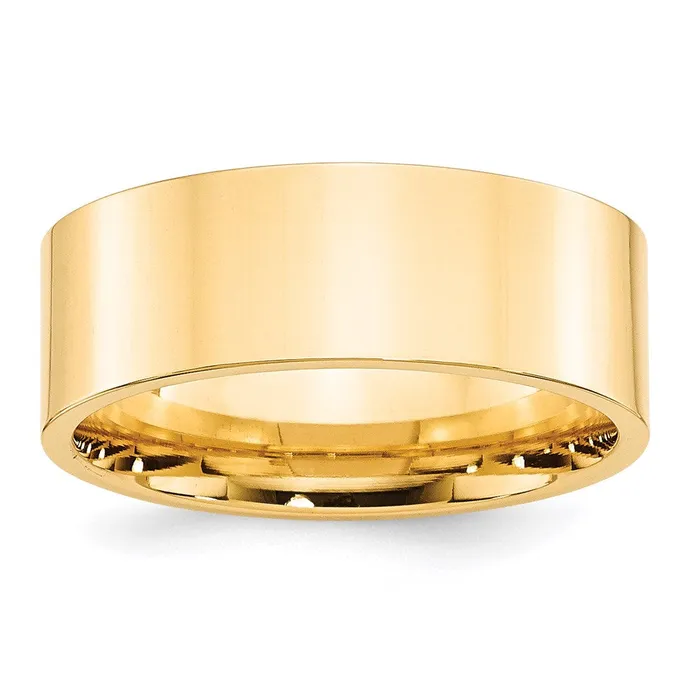 Rings Goldia Solid 10K Yellow Gold 8mm Standard Flat Comfort Fit MensWomens Wedding Band Ring Size 13 Rings Goldia Solid 10K Yellow Gold 8mm Standard Flat Comfort Fit MensWomens Wedding Band Ring Size 13