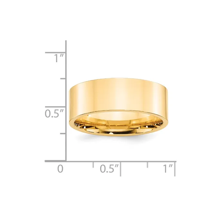 Rings Goldia Solid 10K Yellow Gold 8mm Standard Flat Comfort Fit MensWomens Wedding Band Ring Size 13 Rings Goldia Solid 10K Yellow Gold 8mm Standard Flat Comfort Fit MensWomens Wedding Band Ring Size 13