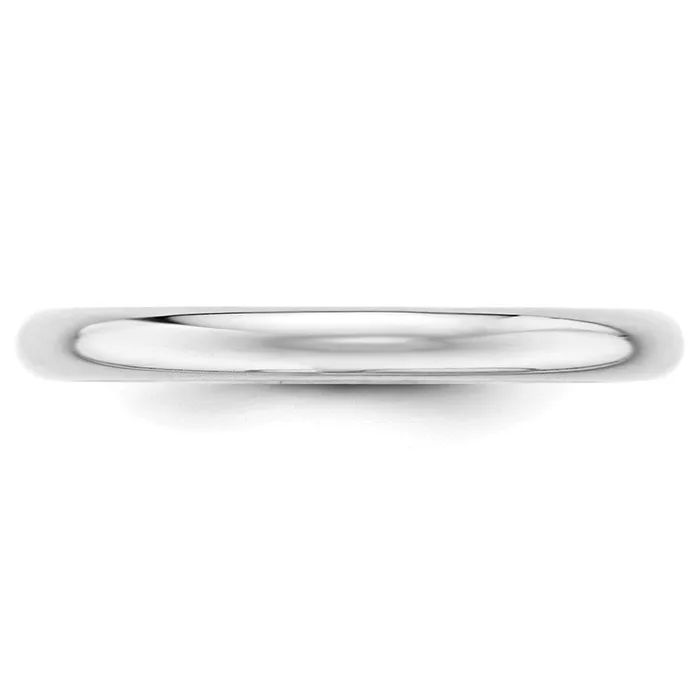 Rings Goldia Solid 14K White Gold 25mm Half Round MensWomens Wedding Band Ring Size 115 Rings Goldia Solid 14K White Gold 25mm Half Round MensWomens Wedding Band Ring Size 115