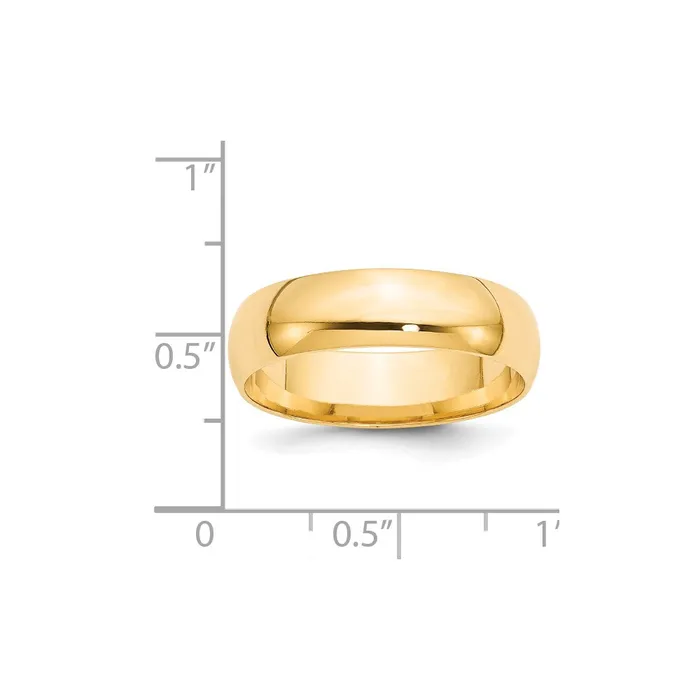 Rings Goldia Solid 14K Yellow Gold 6mm Light Weight Comfort Fit MensWomens Wedding Band Ring Size 11 Rings Goldia Solid 14K Yellow Gold 6mm Light Weight Comfort Fit MensWomens Wedding Band Ring Size 11