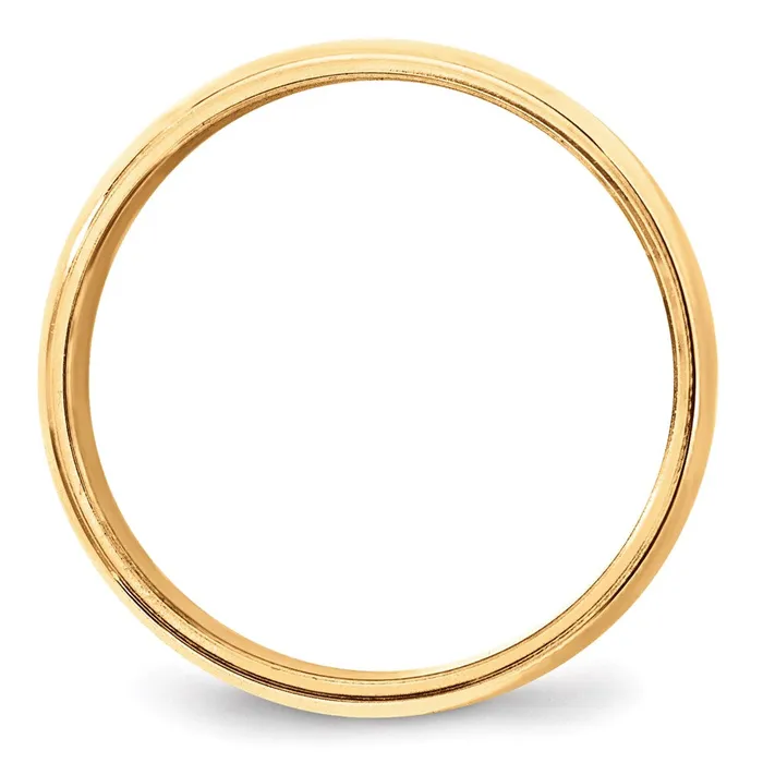 Rings Goldia Solid 14K Yellow Gold 8mm Milgrain Half Round MensWomens Wedding Band Ring Size 75 Rings Goldia Solid 14K Yellow Gold 8mm Milgrain Half Round MensWomens Wedding Band Ring Size 75