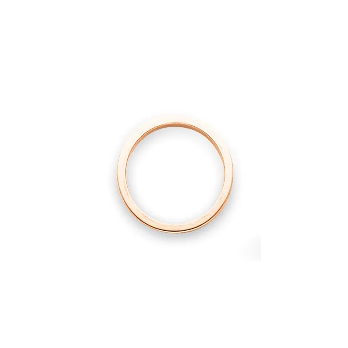 Rings Goldia Solid 18K Rose Gold 3mm Tapered Polished MensWomens Wedding Band Ring Size 75 Rings Goldia Solid 18K Rose Gold 3mm Tapered Polished MensWomens Wedding Band Ring Size 75