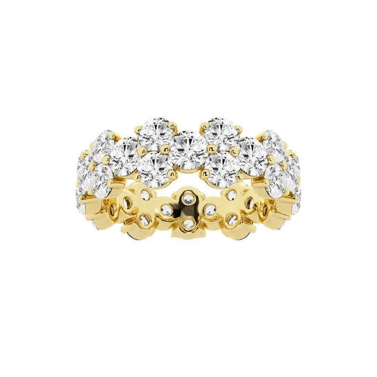 Rings JMS always Original Brilliant Diamond 14K Yellow Gold 4 CTTW Garland RoundCut LAB GROWN Diamond Eternity Band GSI Rings JMS always Original Brilliant Diamond 14K Yellow Gold 4 CTTW Garland RoundCut LAB GROWN Diamond Eternity Band GSI
