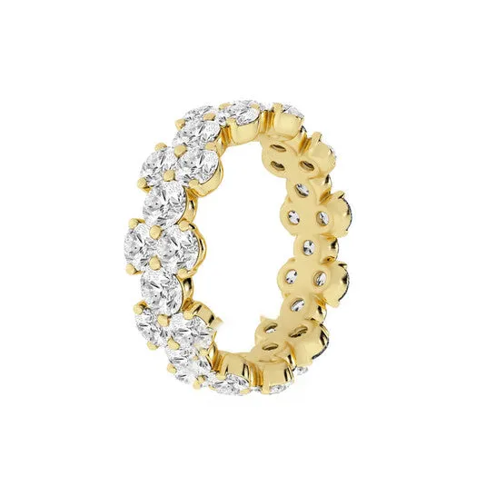 Rings JMS always Original Brilliant Diamond 14K Yellow Gold 4 CTTW Garland RoundCut LAB GROWN Diamond Eternity Band GSI Rings JMS always Original Brilliant Diamond 14K Yellow Gold 4 CTTW Garland RoundCut LAB GROWN Diamond Eternity Band GSI