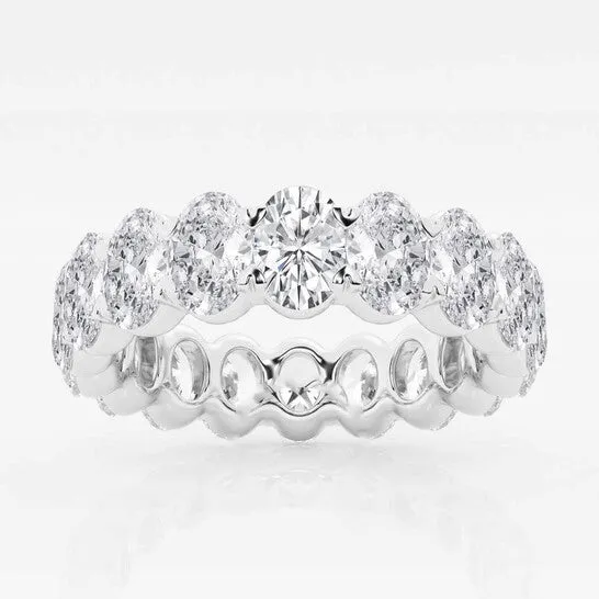 Rings JMS always Original Brilliant Diamond 5 cttw OvalCut Lab Grown Diamond Eternity Band in Platinum GVSSI Rings JMS always Original Brilliant Diamond 5 cttw OvalCut Lab Grown Diamond Eternity Band in Platinum GVSSI