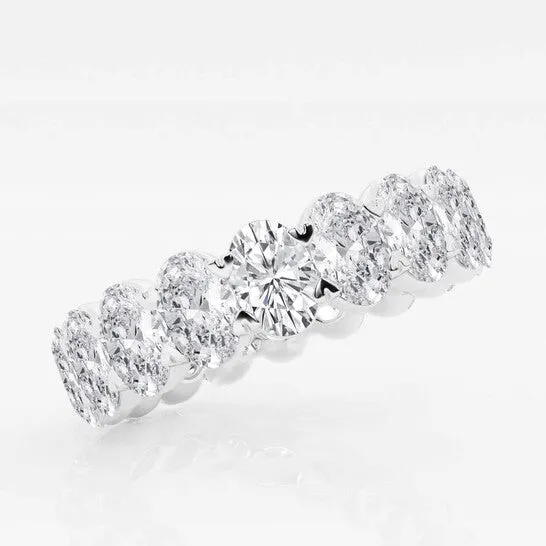 Rings JMS always Original Brilliant Diamond 5 cttw OvalCut Lab Grown Diamond Eternity Band in Platinum GVSSI Rings JMS always Original Brilliant Diamond 5 cttw OvalCut Lab Grown Diamond Eternity Band in Platinum GVSSI