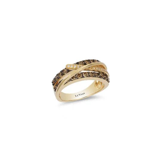 Rings JMS always Original Le Vian Chocolatier Ring Chocolate Diamonds Vanilla Diamonds set in 14K Honey Gold Ring Size 7 WIYO 304 Rings JMS always Original Le Vian Chocolatier Ring Chocolate Diamonds Vanilla Diamonds set in 14K Honey Gold Ring Size 7 WIYO 304