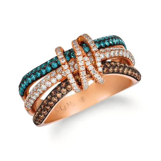 Rings JMS always Original Le Vian Ladies Le Vian Exotics Ring set in 14K Strawberry Gold Rings JMS always Original Le Vian Ladies Le Vian Exotics Ring set in 14K Strawberry Gold