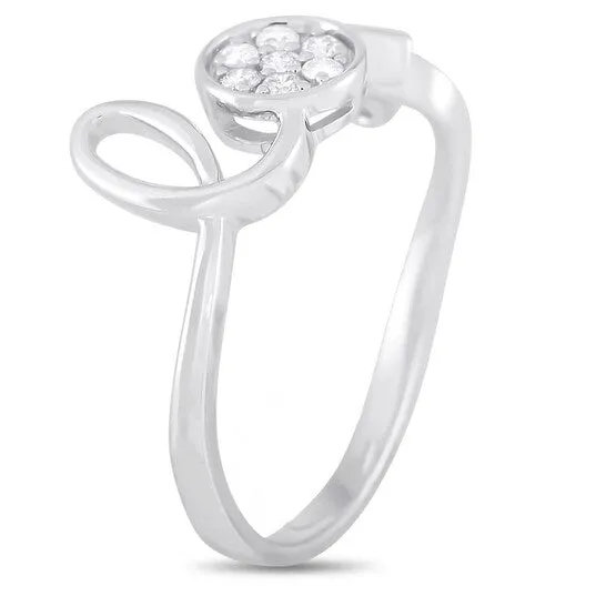 Rings Original LB Exclusive 14K White Gold 010 ct Diamond Love Ring JMS always Rings Original LB Exclusive 14K White Gold 010 ct Diamond Love Ring JMS always