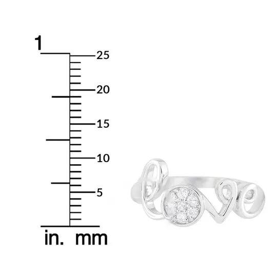 Rings Original LB Exclusive 14K White Gold 010 ct Diamond Love Ring JMS always Rings Original LB Exclusive 14K White Gold 010 ct Diamond Love Ring JMS always