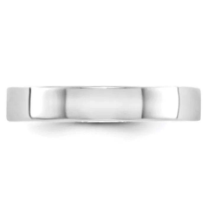 Rings Solid 10K White Gold 4mm Light Weight Flat MensWomens Wedding Band Ring Size 85 Goldia Rings Solid 10K White Gold 4mm Light Weight Flat MensWomens Wedding Band Ring Size 85 Goldia