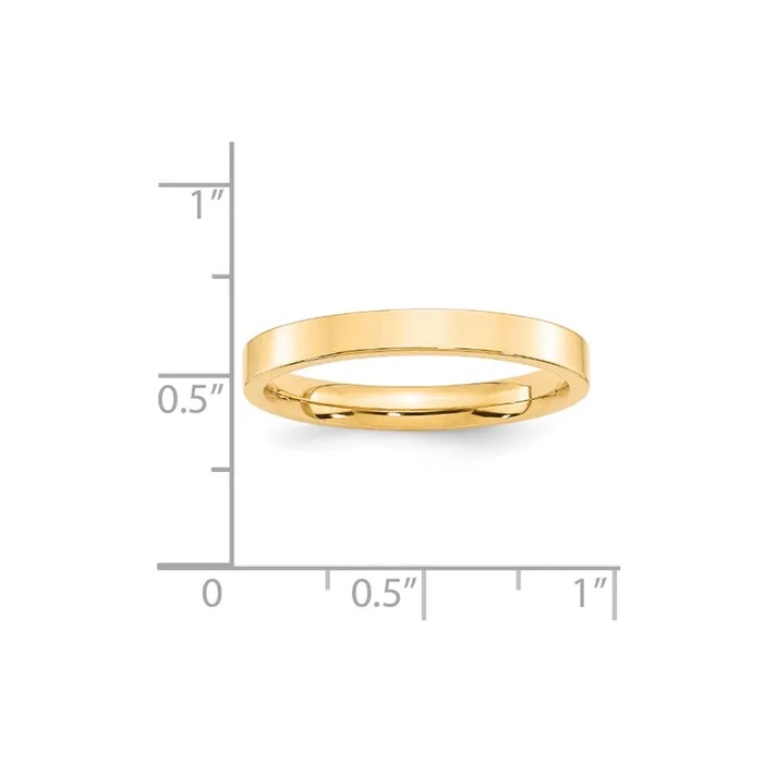 Rings Solid 10K Yellow Gold 3mm Standard Flat Comfort Fit MensWomens Wedding Band Ring Size 6 Goldia Rings Solid 10K Yellow Gold 3mm Standard Flat Comfort Fit MensWomens Wedding Band Ring Size 6 Goldia