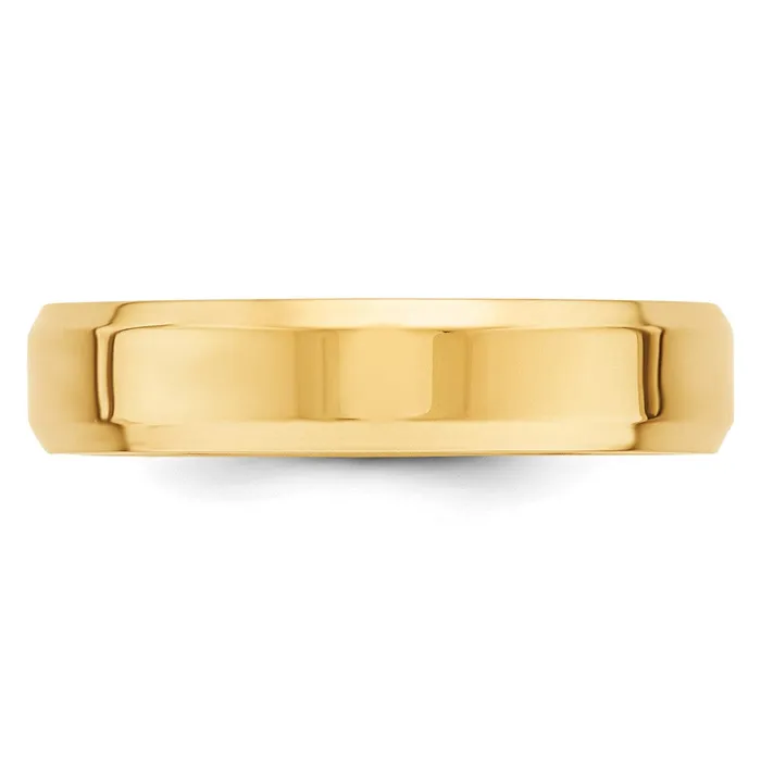 Rings Solid 10K Yellow Gold 5mm Bevel Edge Comfort Fit MensWomens Wedding Band Ring Size 115 Goldia Rings Solid 10K Yellow Gold 5mm Bevel Edge Comfort Fit MensWomens Wedding Band Ring Size 115 Goldia