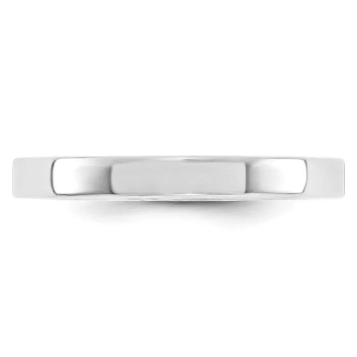 Solid 10K White Gold 3mm Standard Flat Comfort Fit MensWomens Wedding Band Ring Size 45 Goldia Rings Solid 10K White Gold 3mm Standard Flat Comfort Fit MensWomens Wedding Band Ring Size 45 Goldia Rings
