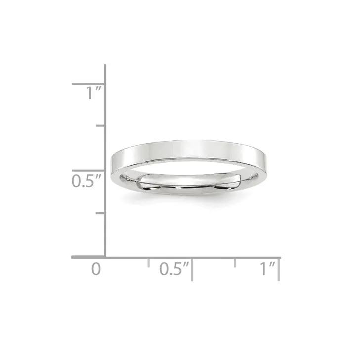 Solid 10K White Gold 3mm Standard Flat Comfort Fit MensWomens Wedding Band Ring Size 45 Goldia Rings Solid 10K White Gold 3mm Standard Flat Comfort Fit MensWomens Wedding Band Ring Size 45 Goldia Rings