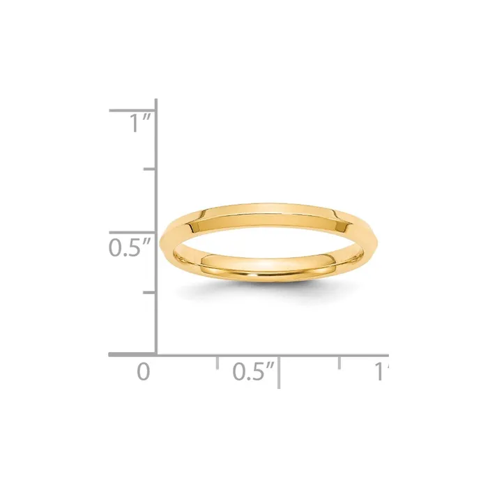 Solid 10K Yellow Gold 25mm Knife Edge Comfort Fit MensWomens Wedding Band Ring Size 11 Goldia Rings Solid 10K Yellow Gold 25mm Knife Edge Comfort Fit MensWomens Wedding Band Ring Size 11 Goldia Rings