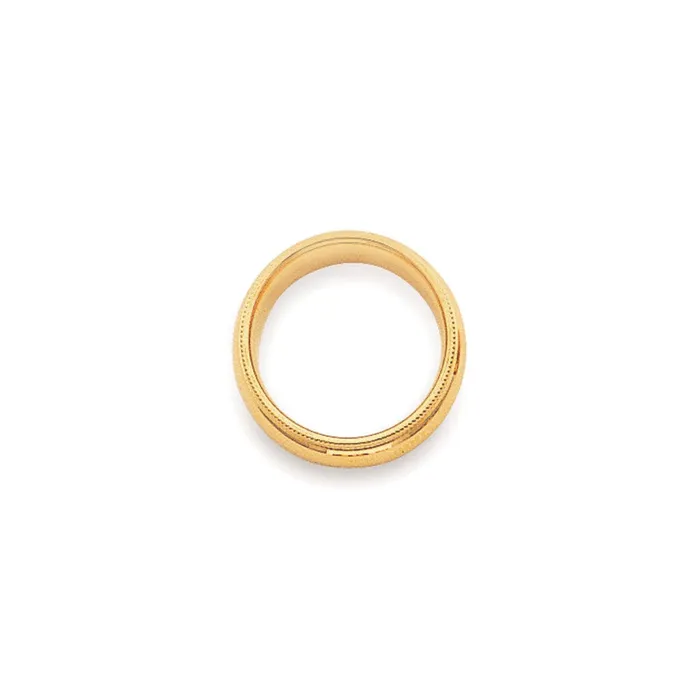 Solid 10K Yellow Gold 4mm Milgrain Comfort Wedding MensWomens Wedding Band Ring Size 5 Goldia Rings Solid 10K Yellow Gold 4mm Milgrain Comfort Wedding MensWomens Wedding Band Ring Size 5 Goldia Rings
