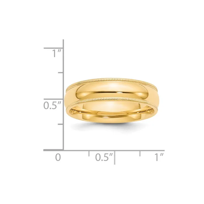 Solid 10K Yellow Gold 6mm Milgrain Comfort Fit MensWomens Wedding Band Ring Size 135 Goldia Rings Solid 10K Yellow Gold 6mm Milgrain Comfort Fit MensWomens Wedding Band Ring Size 135 Goldia Rings