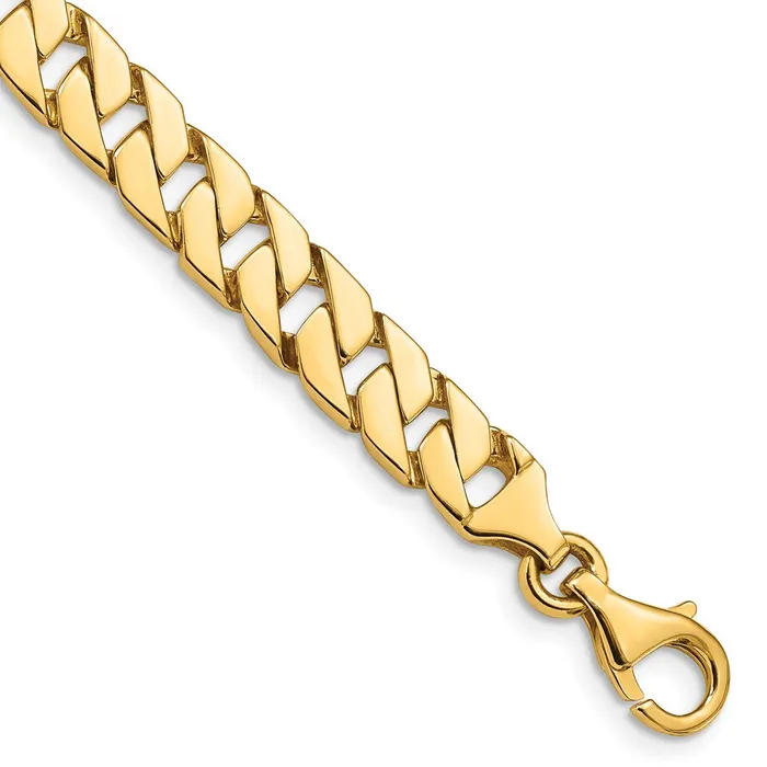 Solid 14K Yellow Gold 9 inch 79mm Hand Polished Fancy Link with Box Catch Clasp Bracelet MDS Bracelets Solid 14K Yellow Gold 9 inch 79mm Hand Polished Fancy Link with Box Catch Clasp Bracelet MDS Bracelets