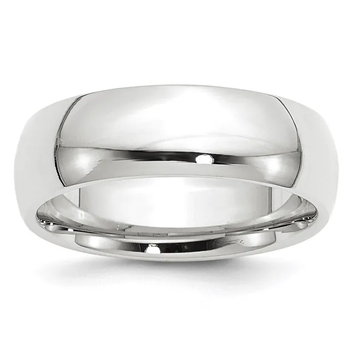Solid 14K Yellow Gold White Gold 7mm Comfort Fit MensWomens Wedding Band Ring Size 45 Goldia Rings Solid 14K Yellow Gold White Gold 7mm Comfort Fit MensWomens Wedding Band Ring Size 45 Goldia Rings