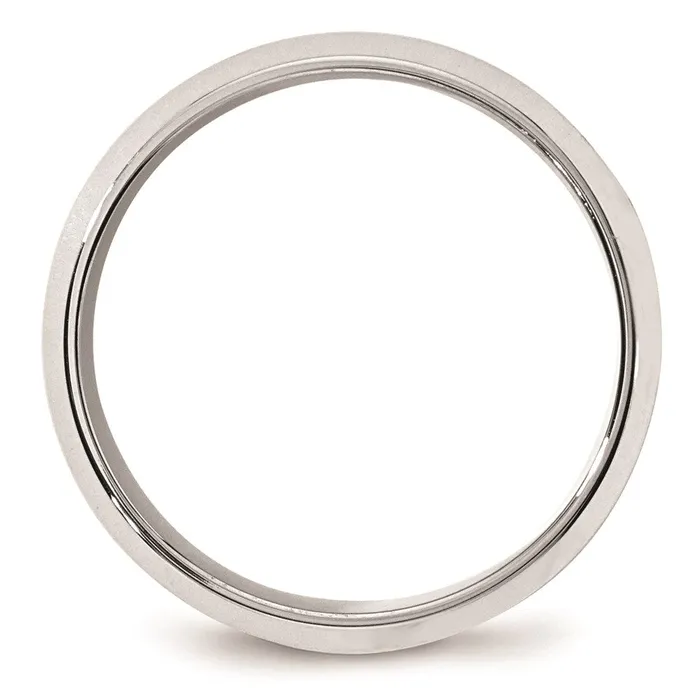Solid 18K White Gold 8mm Bevel Edge Comfort Fit MensWomens Wedding Band Ring Size 10 Goldia Rings Solid 18K White Gold 8mm Bevel Edge Comfort Fit MensWomens Wedding Band Ring Size 10 Goldia Rings