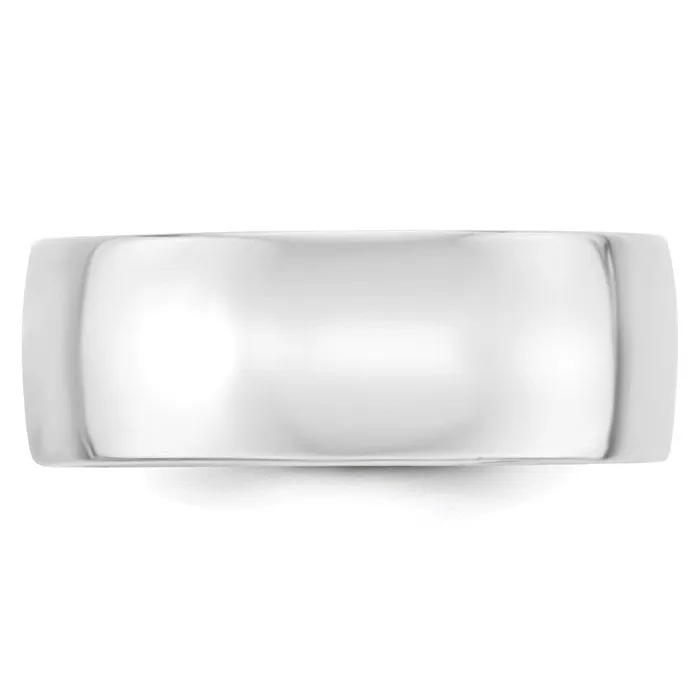 Solid 18K White Gold 8mm Light Weight Comfort Fit MensWomens Wedding Band Ring Size 11 Goldia Rings Solid 18K White Gold 8mm Light Weight Comfort Fit MensWomens Wedding Band Ring Size 11 Goldia Rings
