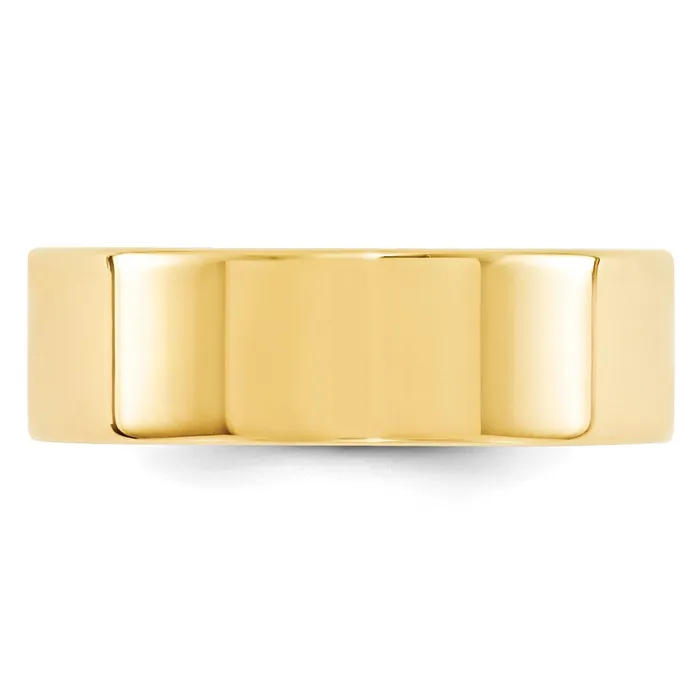 Solid 18K Yellow Gold 7mm Standard Flat Comfort Fit MensWomens Wedding Band Ring Size 8 Goldia Rings Solid 18K Yellow Gold 7mm Standard Flat Comfort Fit MensWomens Wedding Band Ring Size 8 Goldia Rings