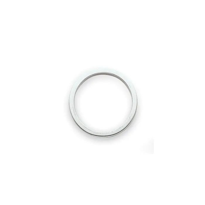 Solid 18K Yellow Gold White Gold 3mm Tapered Polished MensWomens Wedding Band Ring Size 4 Goldia Rings Solid 18K Yellow Gold White Gold 3mm Tapered Polished MensWomens Wedding Band Ring Size 4 Goldia Rings