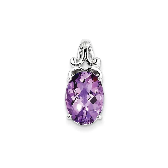 Sterling Silver Amethyst Pendant Goldia Necklaces