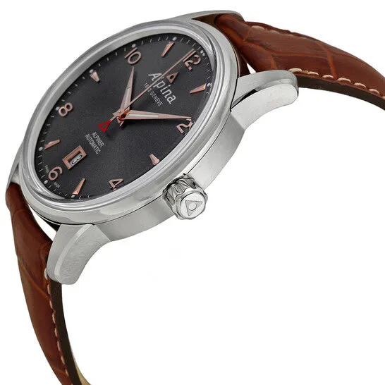Watches JMS always Original Alpina Alpiner Automatic Grey Dial Brown Leather Mens Watch AL525VG4E6 Watches JMS always Original Alpina Alpiner Automatic Grey Dial Brown Leather Mens Watch AL525VG4E6