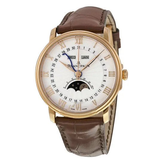 Watches JMS always Original Blancpain Villeret Moonphase Complete Calendar Automatic Oplaine Dial Brown Leather Mens Watch 6664364255B Watches JMS always Original Blancpain Villeret Moonphase Complete Calendar Automatic Oplaine Dial Brown Leather Mens Watch 6664364255B