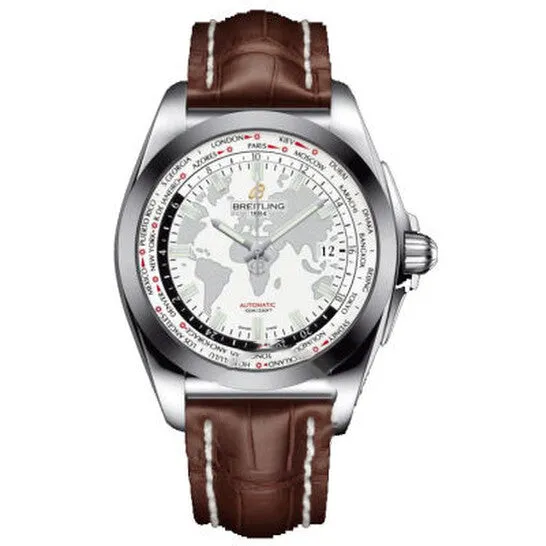 Watches JMS always Original Breitling Galactic Unitime White Dial Dark Brown Leather Mens Watch WB3510U0A777DBRCD Watches JMS always Original Breitling Galactic Unitime White Dial Dark Brown Leather Mens Watch WB3510U0A777DBRCD