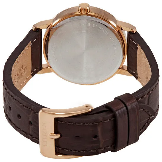 Watches JMS always Original Citizen Quartz White Mother of Pearl Dial Brown Leather Ladies Watch EQ906304D Watches JMS always Original Citizen Quartz White Mother of Pearl Dial Brown Leather Ladies Watch EQ906304D