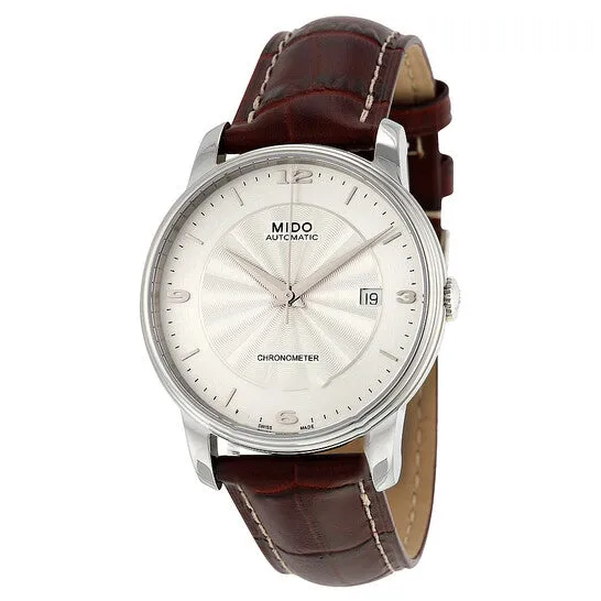 Watches JMS always Original Mido Baroncelli III Automatic Silver Dial Brown Leather Mens Watch M0104081603710 Watches JMS always Original Mido Baroncelli III Automatic Silver Dial Brown Leather Mens Watch M0104081603710
