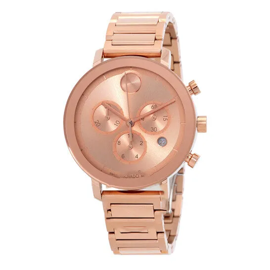 Watches JMS always Original Movado Bold Evolution Chronograph Quartz Rose Gold Dial Ladies Watch 3600886 Watches JMS always Original Movado Bold Evolution Chronograph Quartz Rose Gold Dial Ladies Watch 3600886