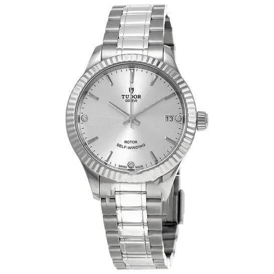 Watches JMS always Original Tudor Automatic Diamond Silver Dial Ladies Watch M123100007 Watches JMS always Original Tudor Automatic Diamond Silver Dial Ladies Watch M123100007