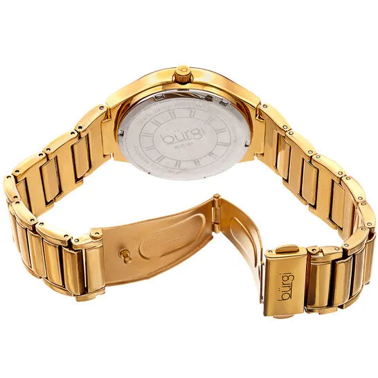 Watches Original Burgi Quartz Black Mother of Pearl Dial Ladies Watch BUR185YG JMS always Watches Original Burgi Quartz Black Mother of Pearl Dial Ladies Watch BUR185YG JMS always