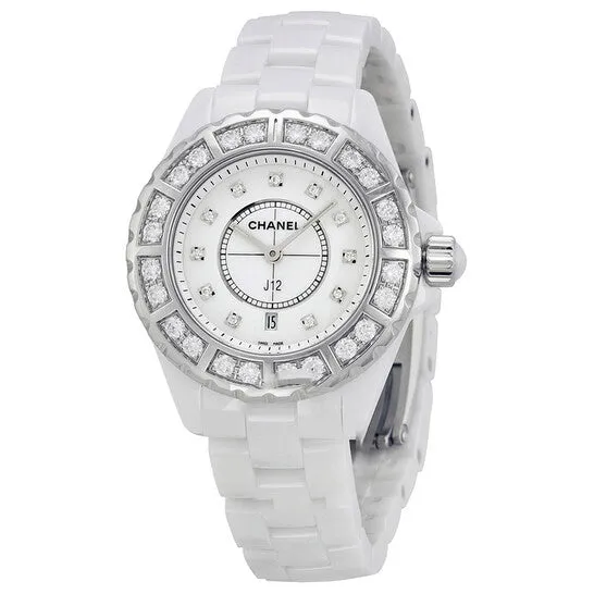Watches Original Chanel J12 Diamond Bezel White Ceramic Ladies Watch H2429 JMS always Watches Original Chanel J12 Diamond Bezel White Ceramic Ladies Watch H2429 JMS always