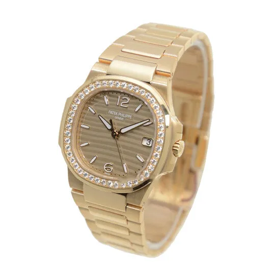 Watches Original Patek Philippe Nautilus Quartz Diamond Gold Dial Ladies Watch 70101R012 JMS always Watches Original Patek Philippe Nautilus Quartz Diamond Gold Dial Ladies Watch 70101R012 JMS always