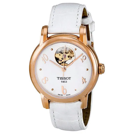 Watches Original Tissot Lady Heart White Dial Automatic White Leather Ladies Watch T0502073601700 JMS always Watches Original Tissot Lady Heart White Dial Automatic White Leather Ladies Watch T0502073601700 JMS always